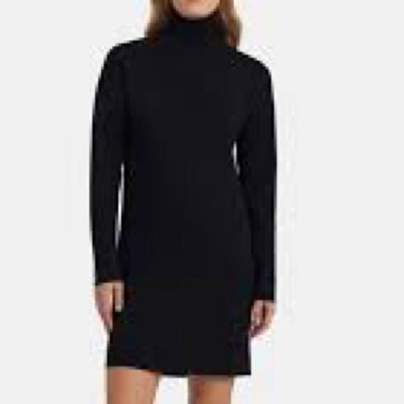 Theory Turtle Neck Chunky Sweater Dress - Picture 1 of 8